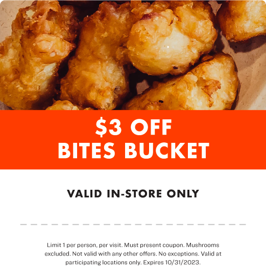 $3 off bite bucket coupon